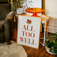 Maple Leaves Write Autumn Letters