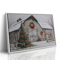 Snow Settles On Grandfather's Barn
