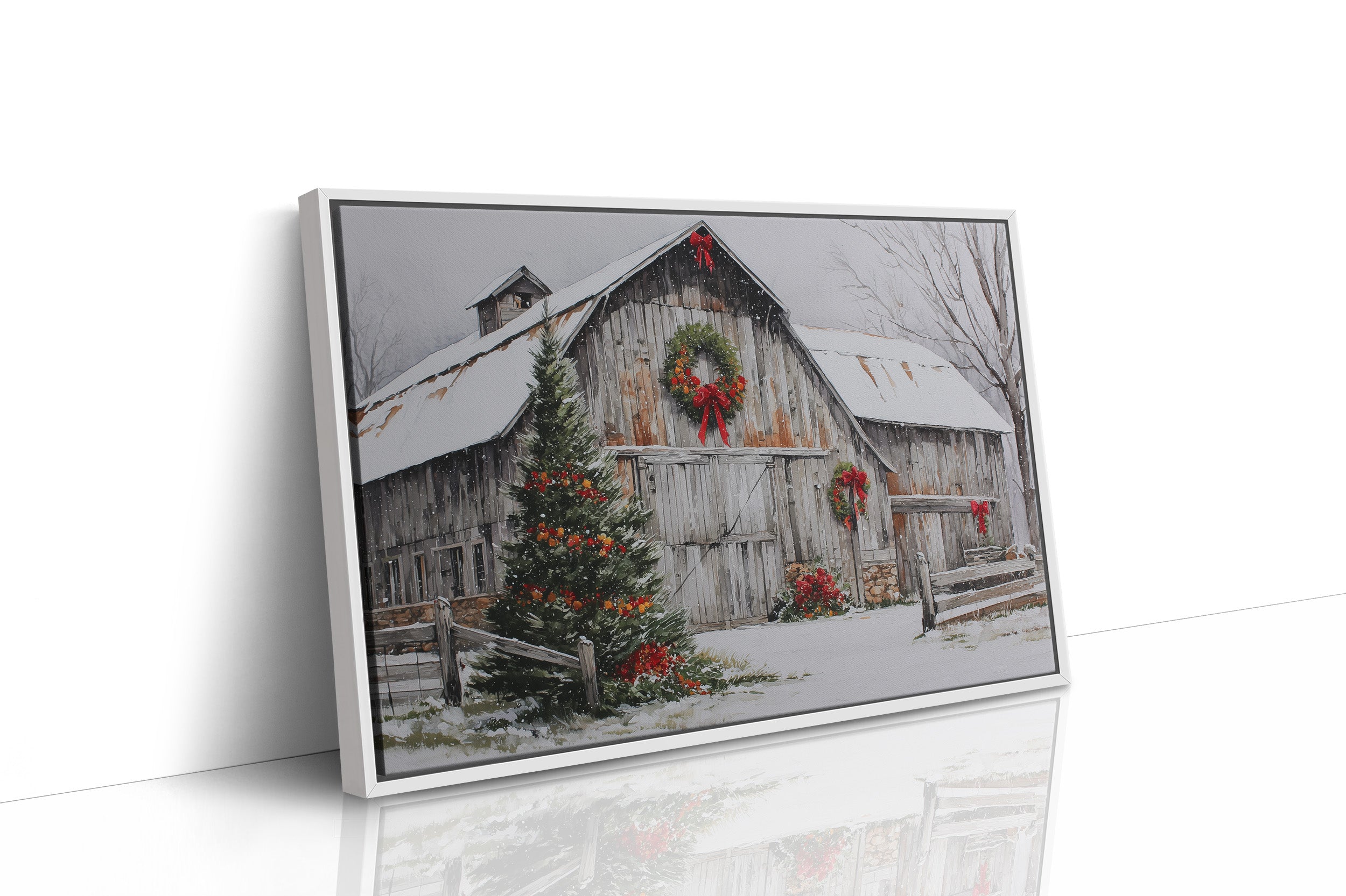 Snow Settles On Grandfather's Barn