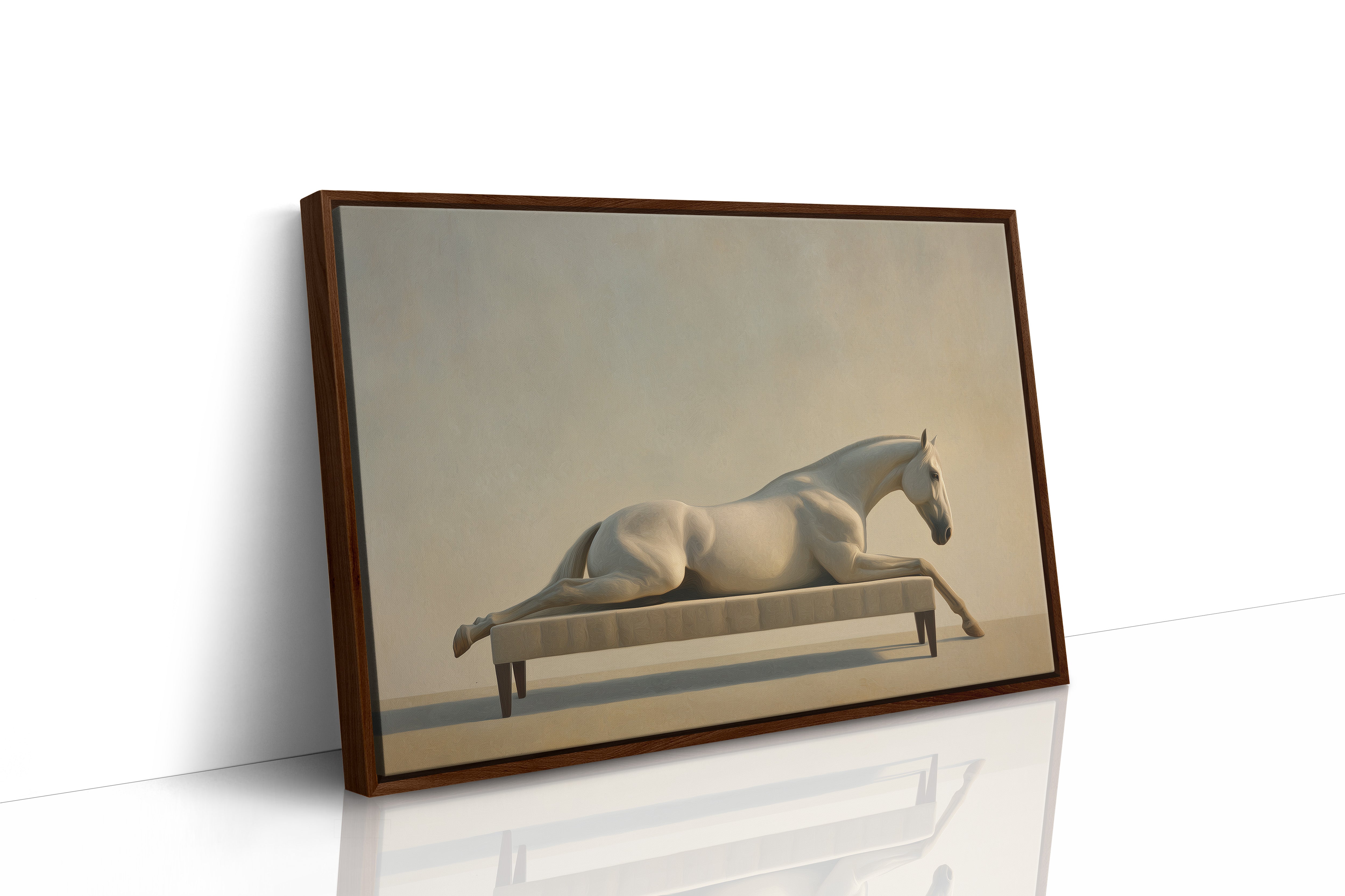 Equine Repose in Surreal Elegance
