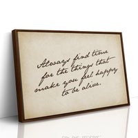 Handwritten Reminder to Live