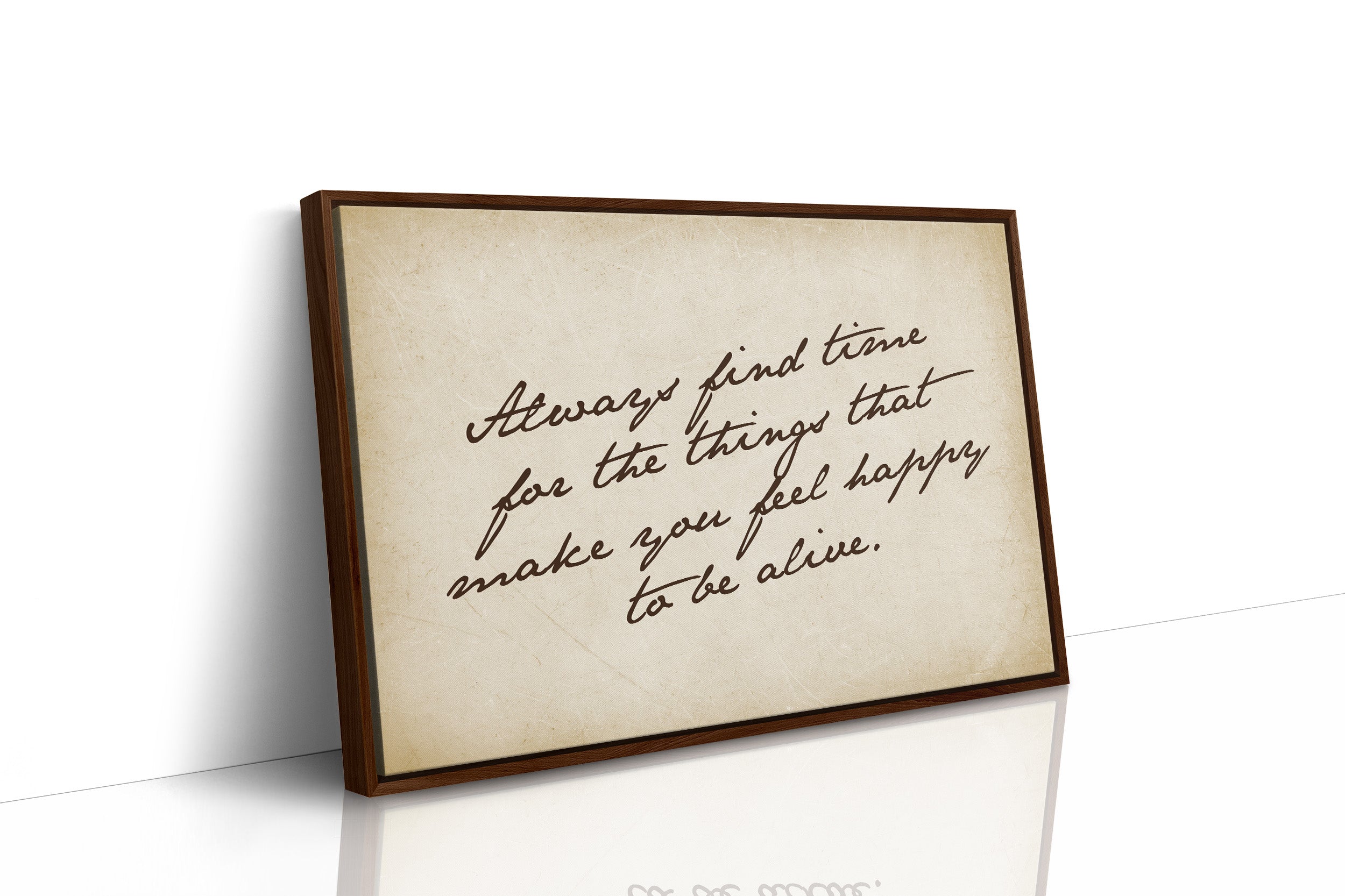 Handwritten Reminder to Live