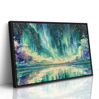 Aurora Spills Into the Lake