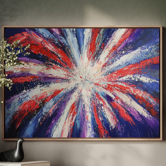 Starburst Symphony In Patriot Colors