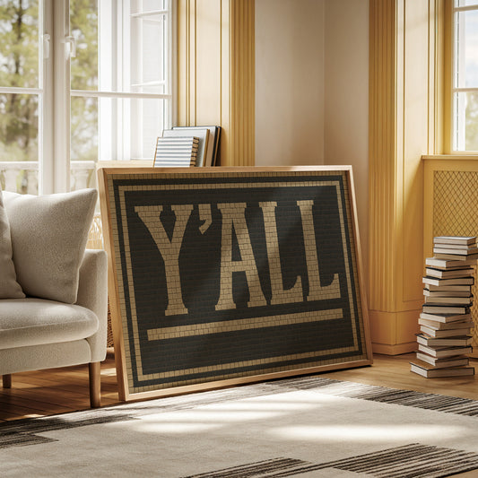 Y’ALL Mosaic Wall Art