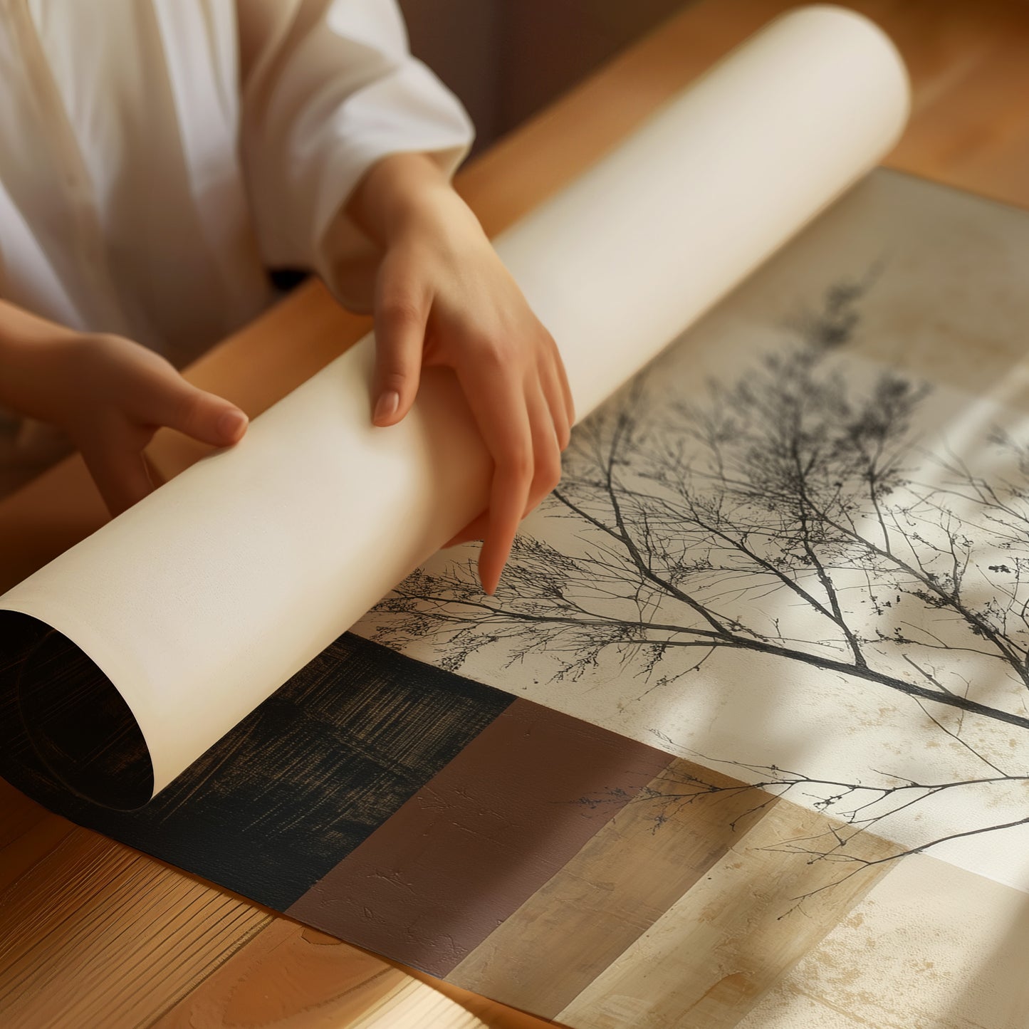 Delicate Branches Paint Winter's Memory