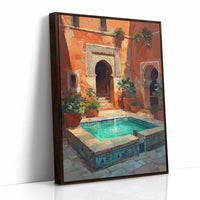 Terracotta Sanctuary: Moroccan Courtyard Oasis