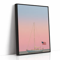 Anchored at Dusk, Flag Flying