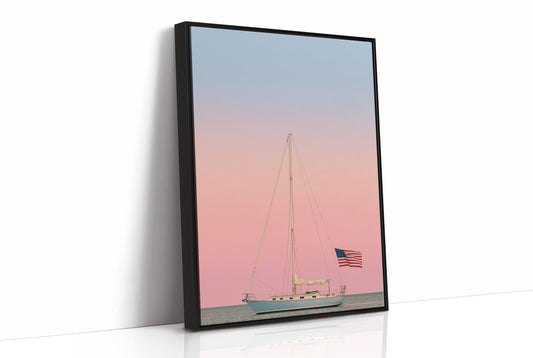 Anchored at Dusk, Flag Flying