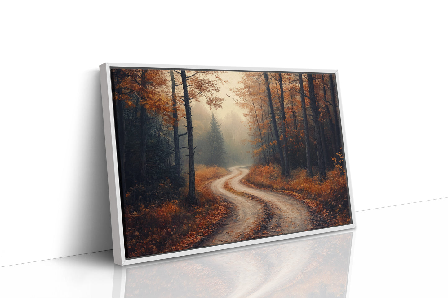 Autumn Roads Wind Through Golden Mist