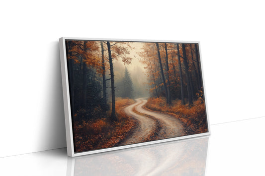 Autumn Roads Wind Through Golden Mist