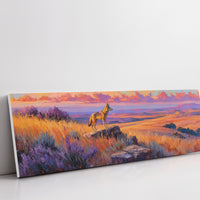 Coyote Standing in Painted Dawn