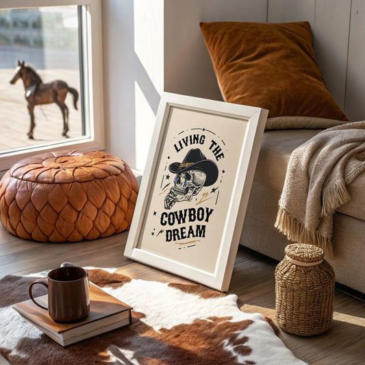 Skeleton Cowboys Toast Better Days