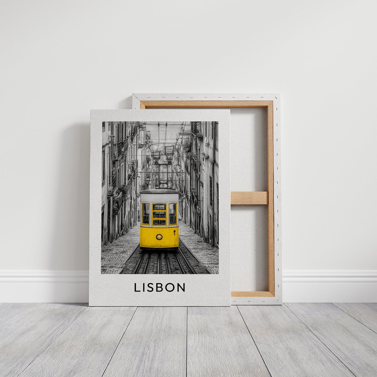 Bica Tram, Yellow on Grey