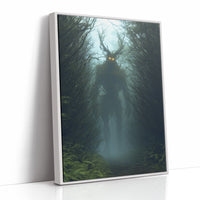 Forest Sentinel With Glowing Eyes