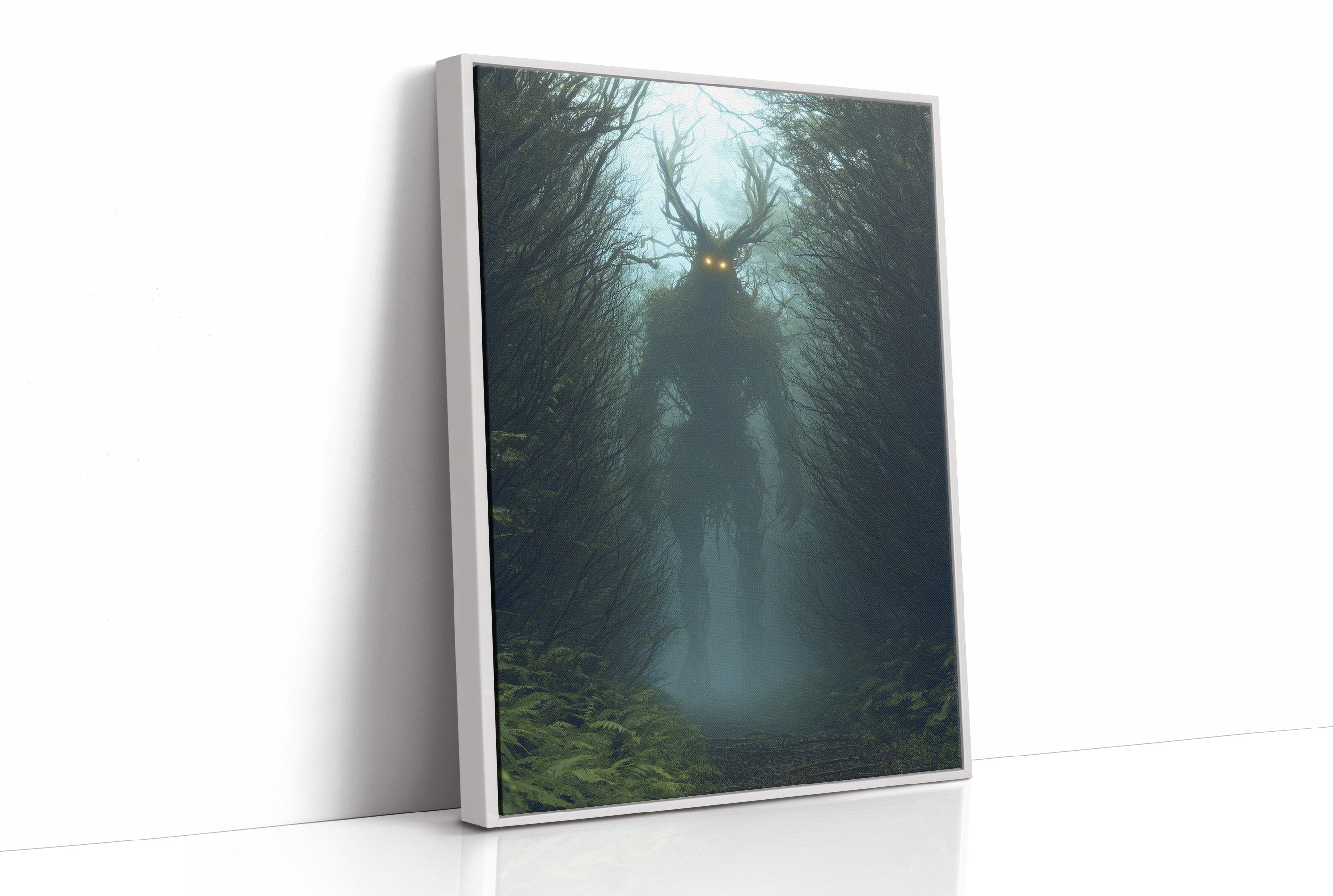 Forest Sentinel With Glowing Eyes