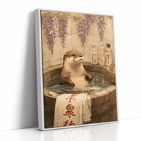 Otter's Bath Under Wisteria Blooms