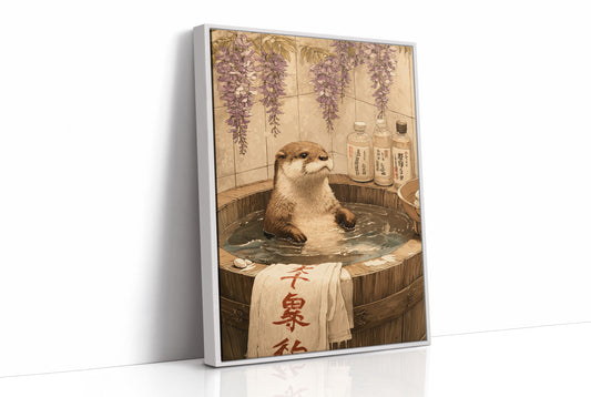 Otter's Bath Under Wisteria Blooms