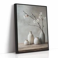 Minimalist Japanese Still Life Print – Zen Aesthetic Home Art