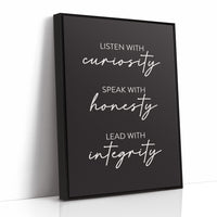 Listen Speak Lead With Integrity