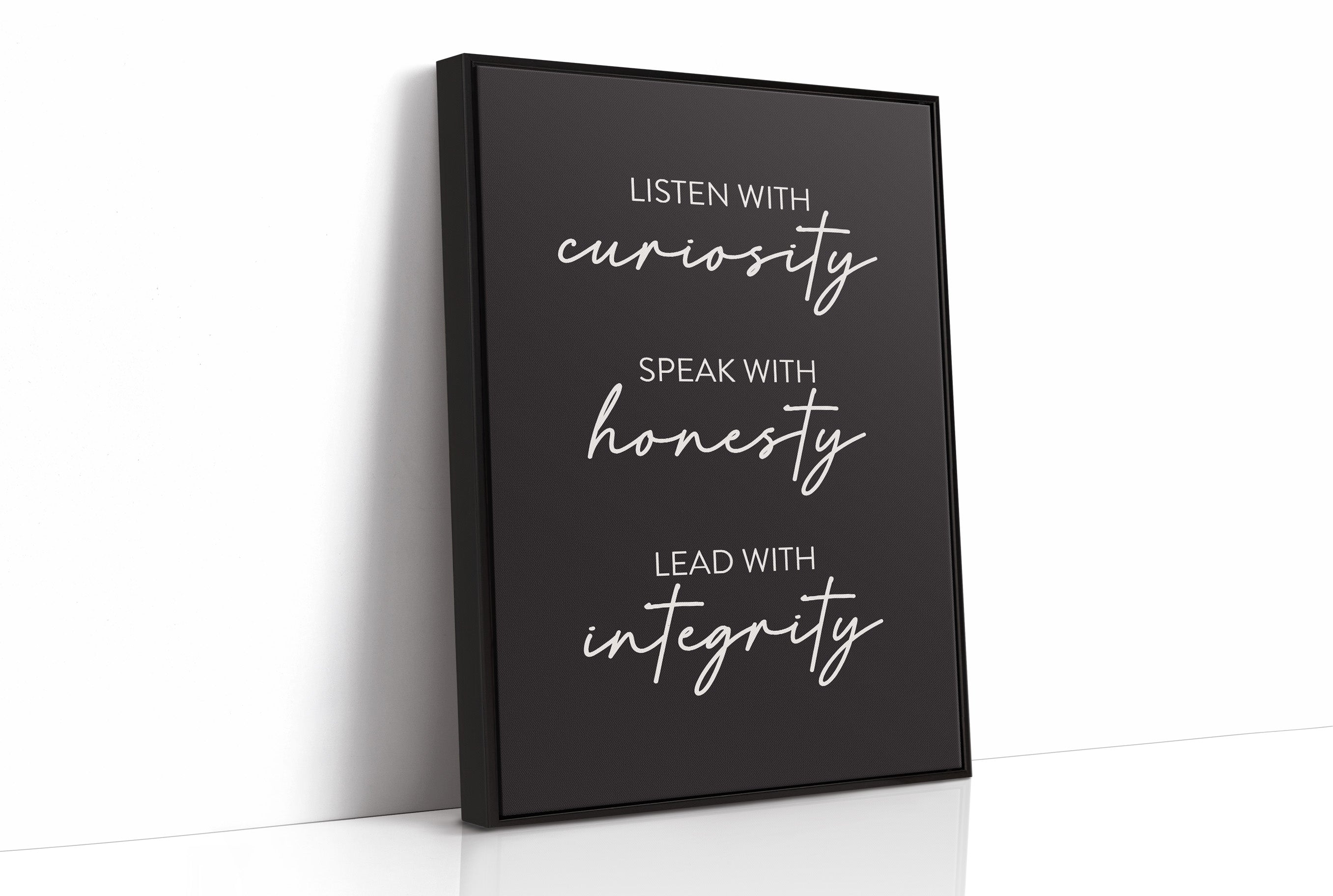 Listen Speak Lead With Integrity