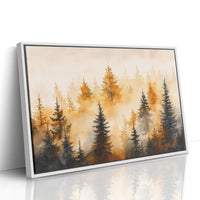 Evergreens Dance In Golden Light