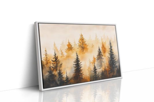 Evergreens Dance In Golden Light