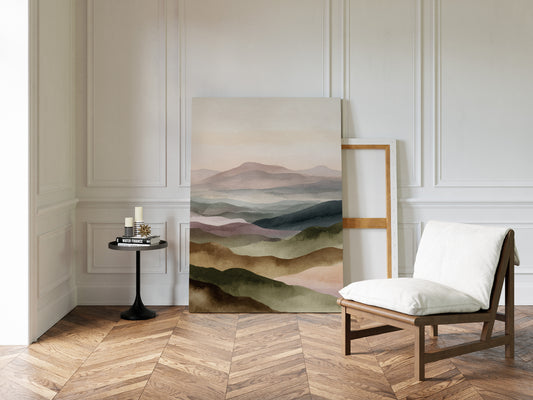 Mountains Breathe in Gentle Hues