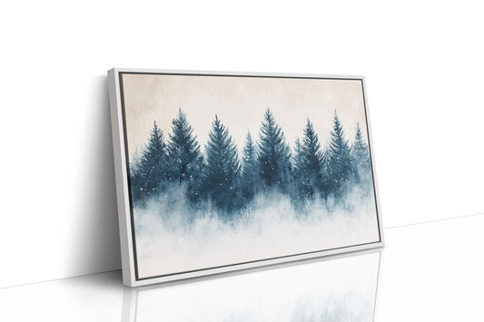 Snow Stars Dance Through Pine Night