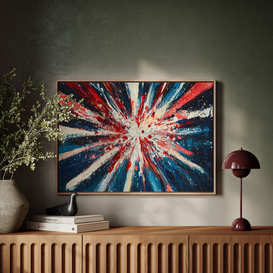 Stars Burst Into Patriotic Light