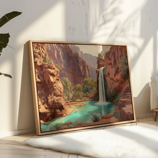 Turquoise Waters Meet Desert Walls