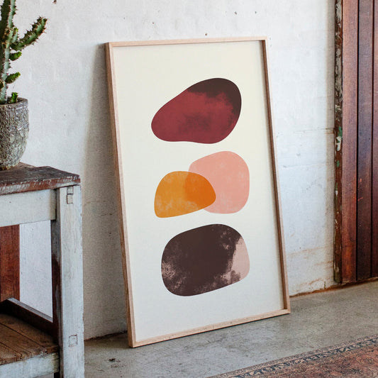 Autumn Stones Float In Morning Light