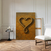 Lassoed Heart Western Rope Art