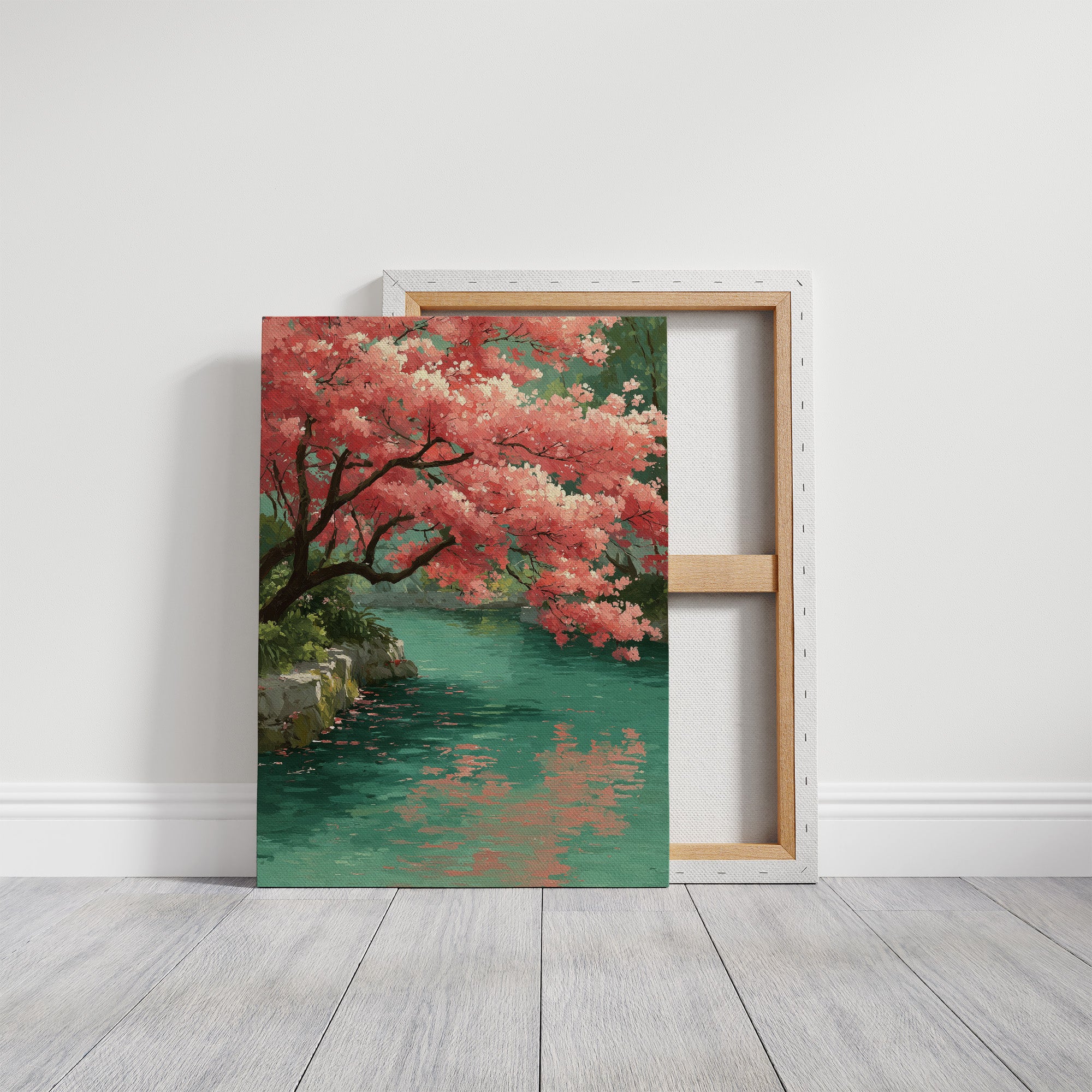 Blossoms Meet the Jade Water
