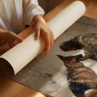 Winter's Bond Amid Dancing Butterflies