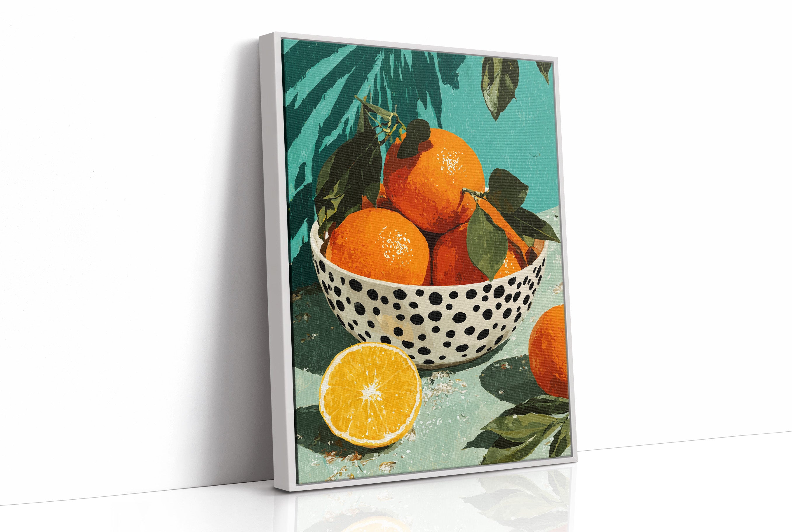 Oranges on a Teal Afternoon