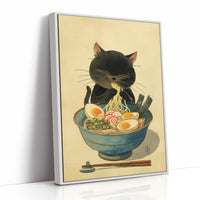 Midnight Ramen With Curious Cat