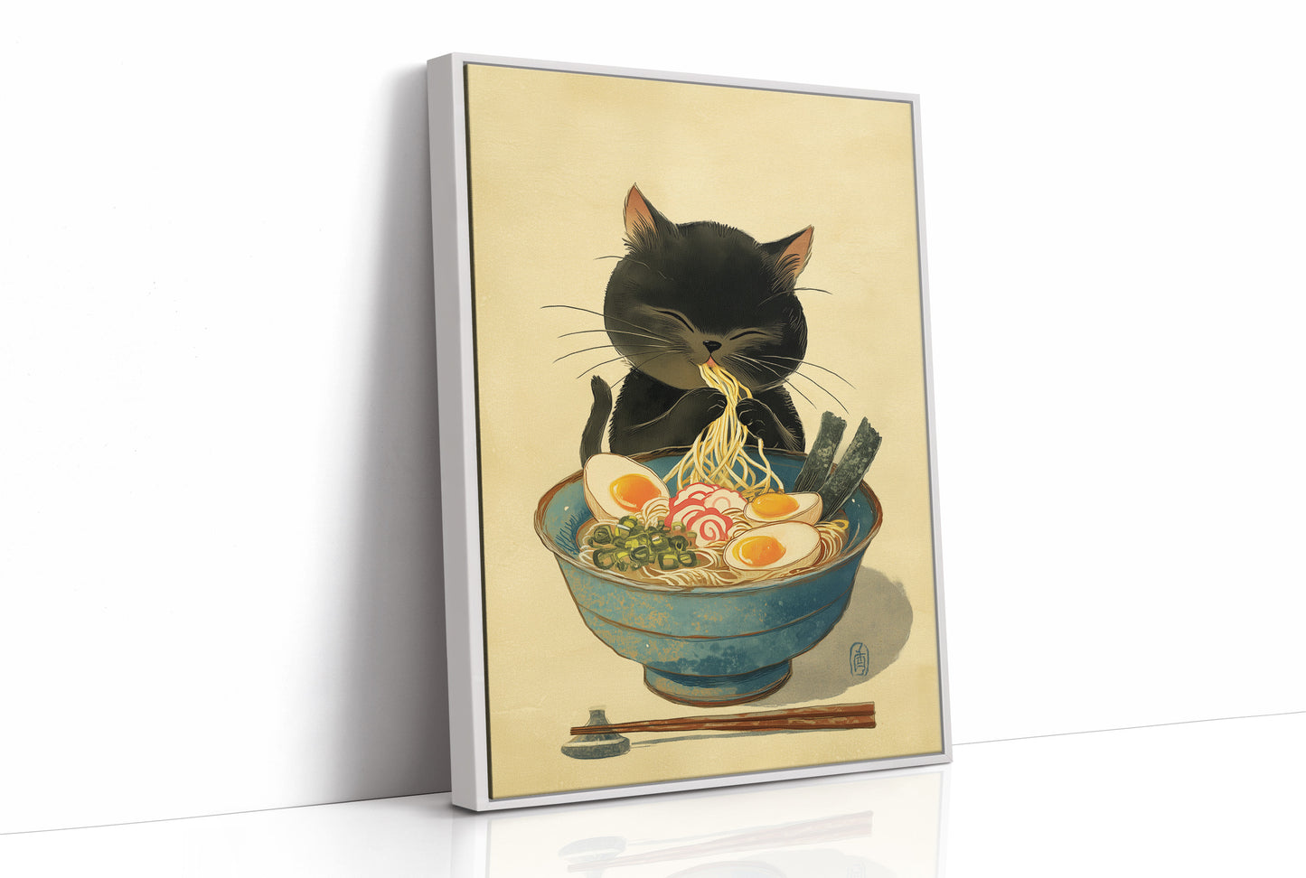 Midnight Ramen With Curious Cat