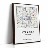 Atlanta, Mapped in Primary Colors