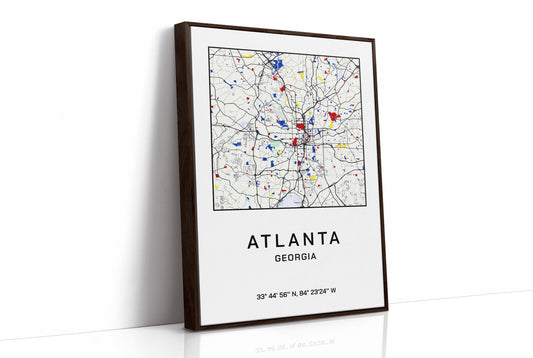 Atlanta, Mapped in Primary Colors