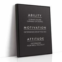Ability Motivation Attitude Quote