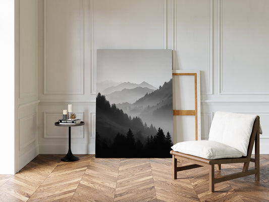Veil of Mountains in Mist