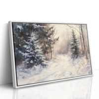December Light Dances Through Pines