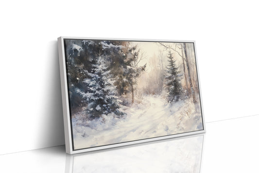 December Light Dances Through Pines