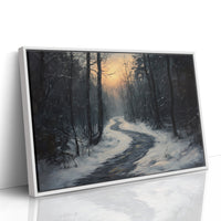 Winter Path Beckons Golden Dawn