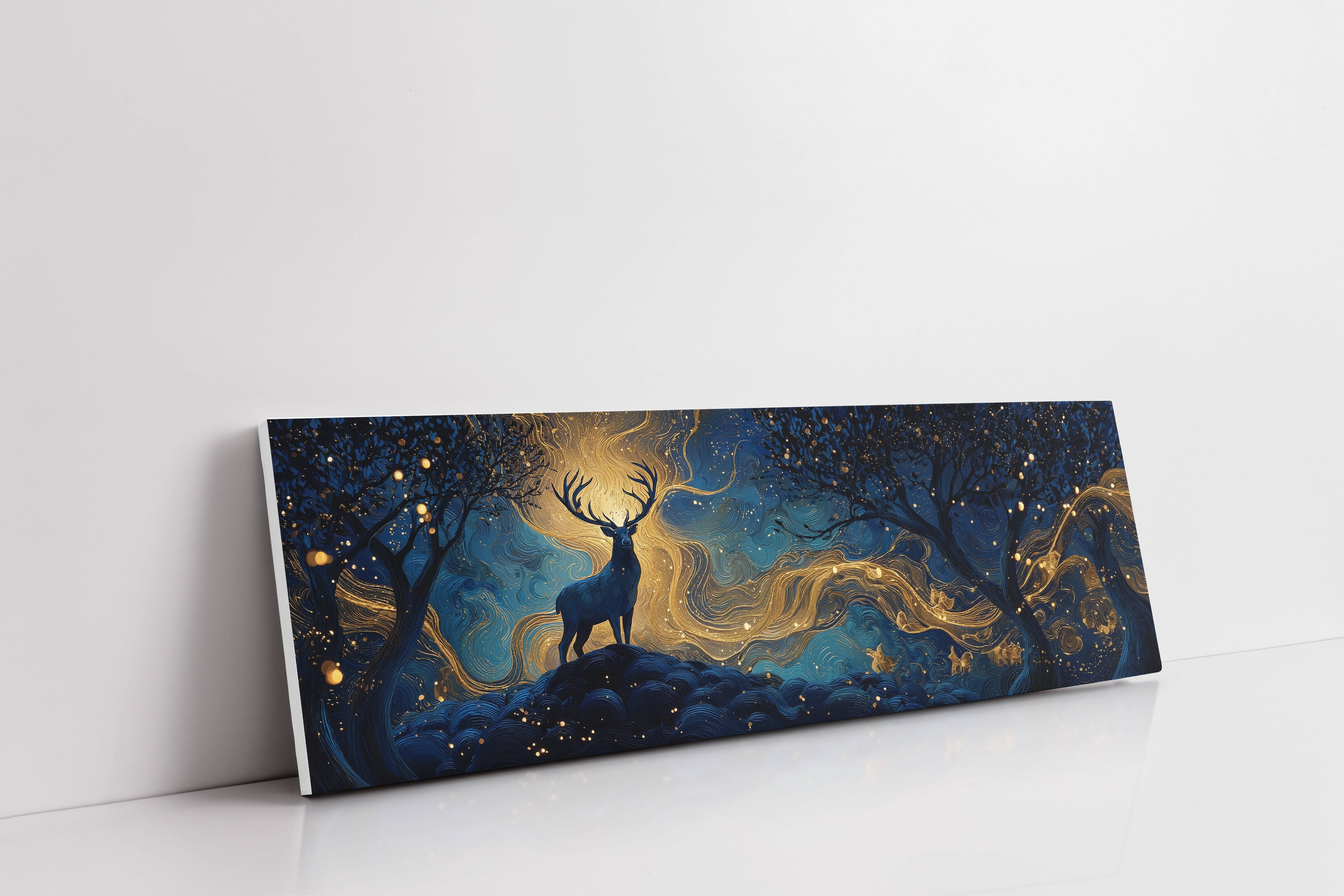 Stag Beneath the Golden Night