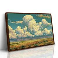 Teal Sky, Towering Clouds