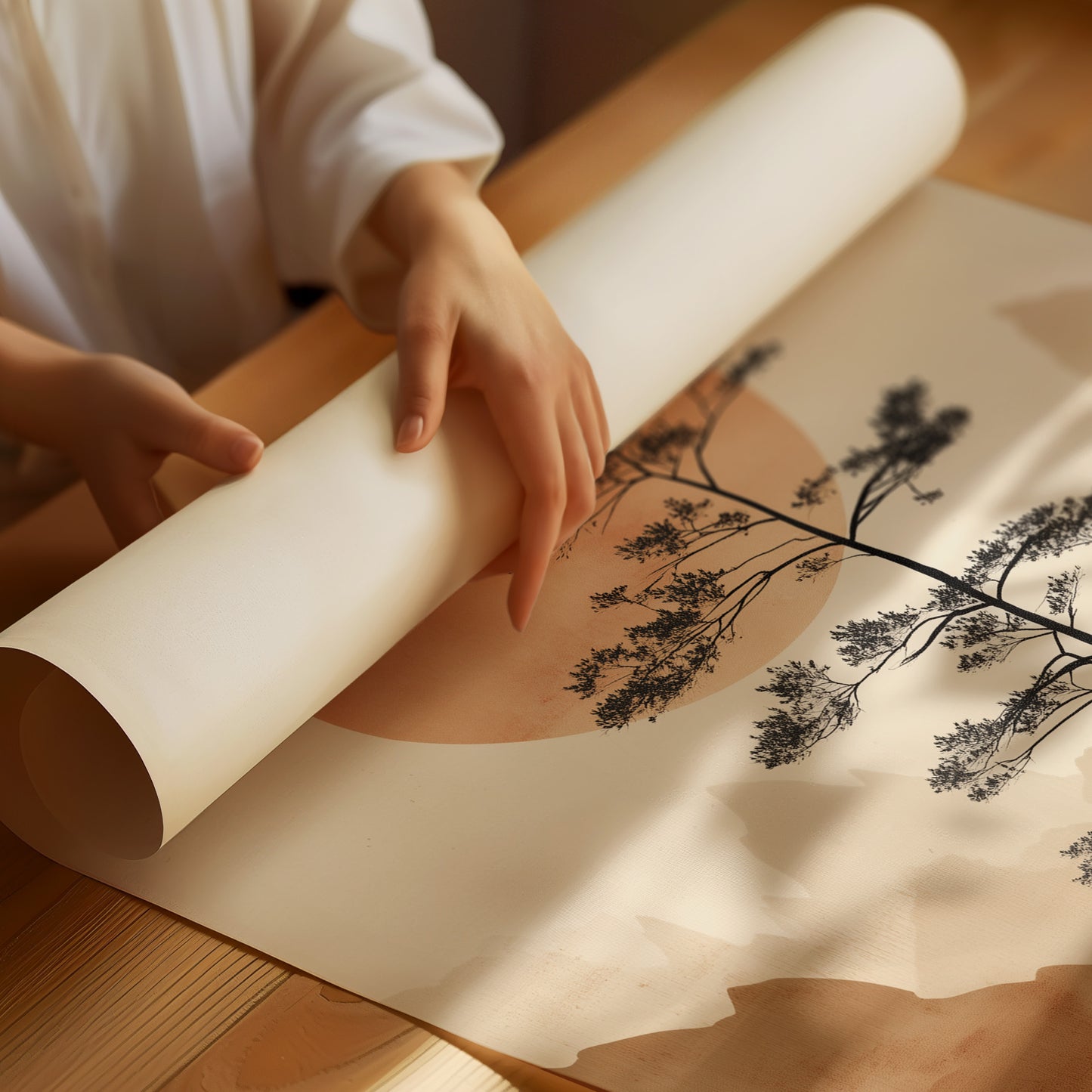 Lone Pine Greets The Copper Sun