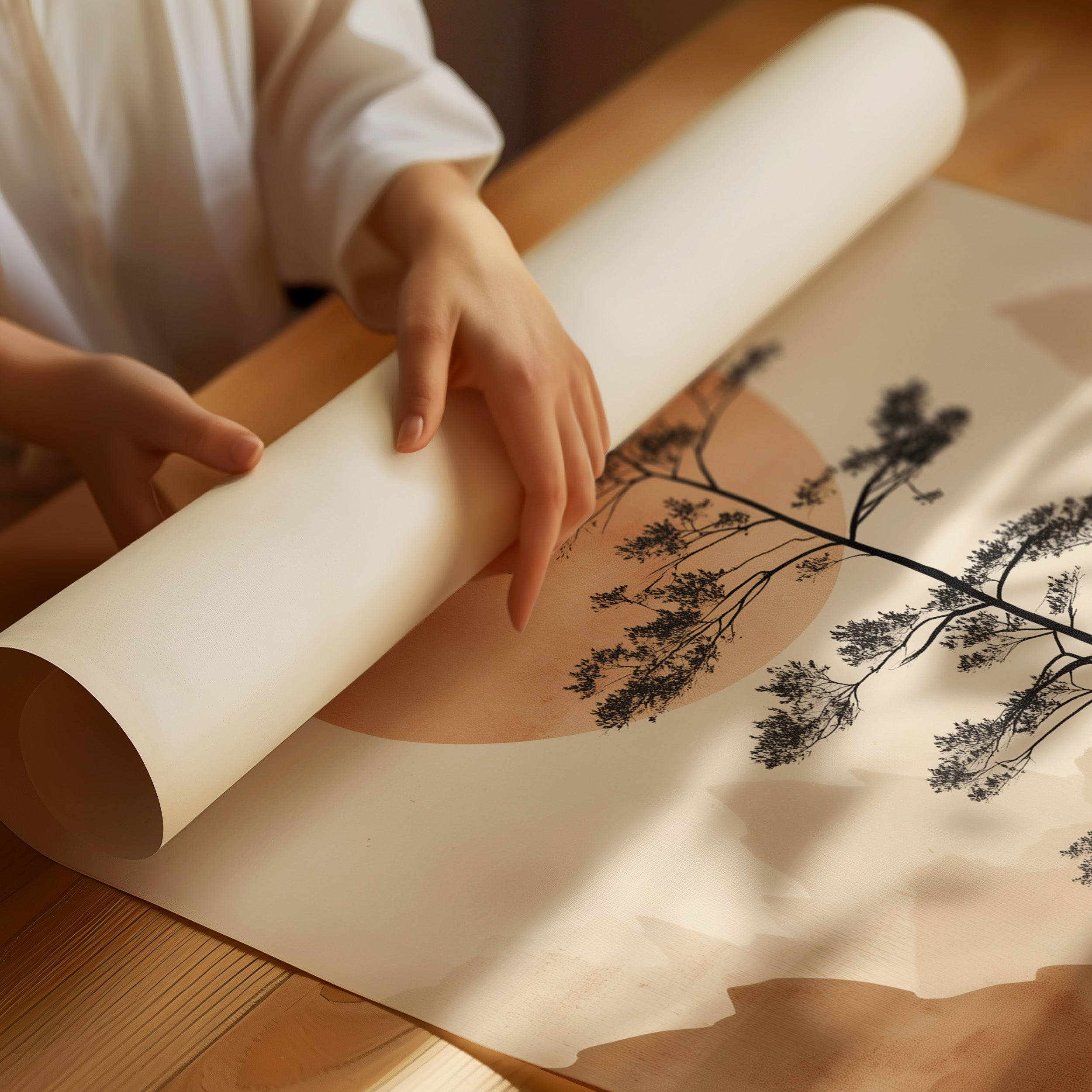 Lone Pine Greets The Copper Sun