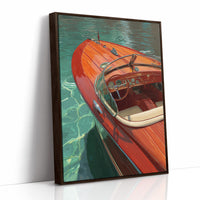 Mahogany Glides Through Emerald Waters